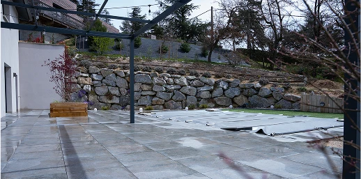 terrasse en carrelage